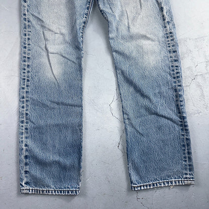 Levis 501 Vintage Y2K 90s XX Straight Leg Jeans Blue Light Wash 33x34 Act 30x31