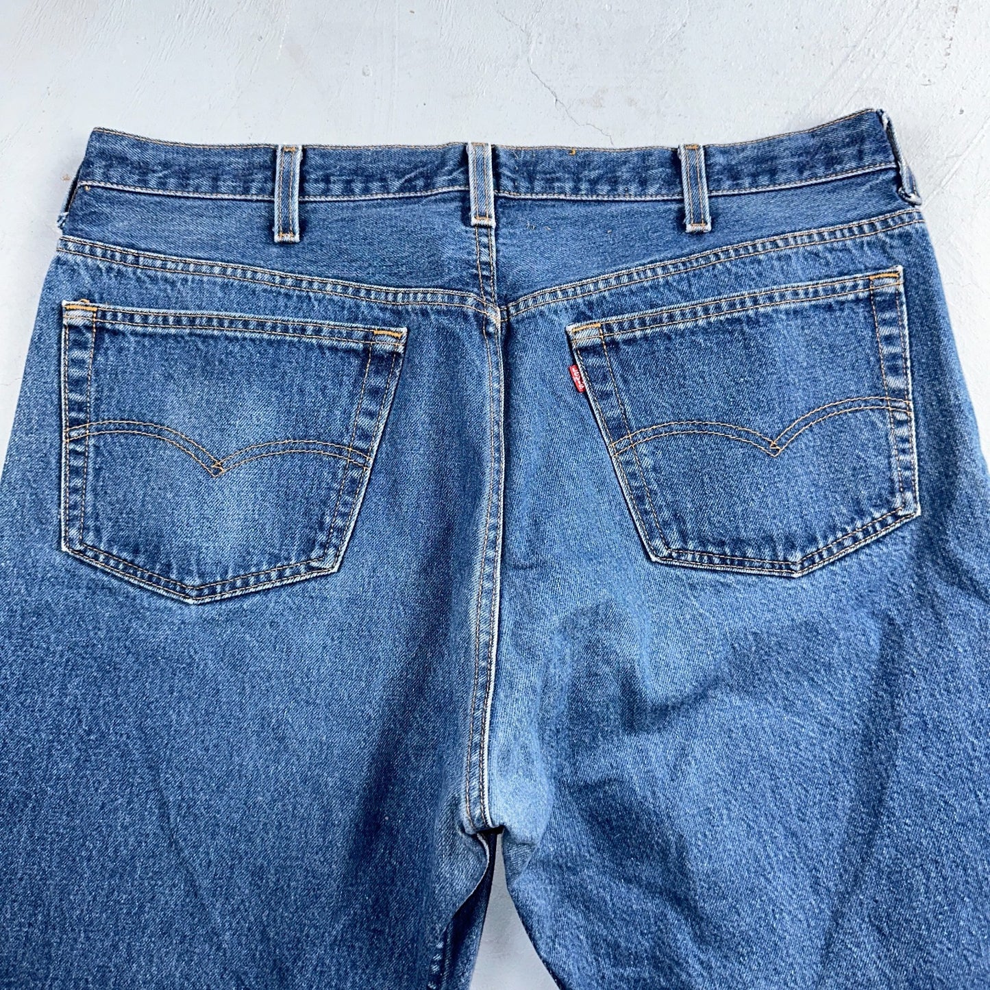 Levis 501 Vintage 80s USA XX Straight Leg Jeans Blue Med Wash 42x33 Act 37x28