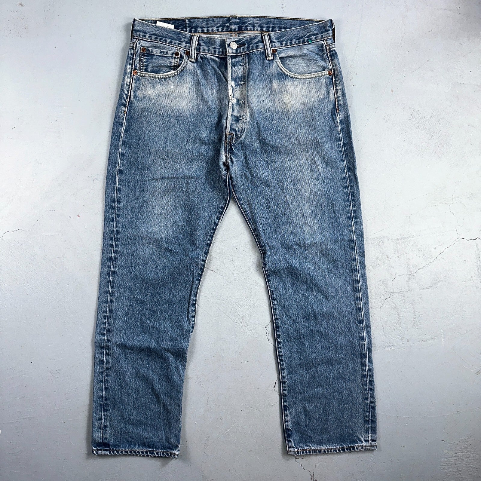 Levis 501 Y2K XX Straight Leg Jeans Blue VTG Med Wash 36x30 Act 35x28