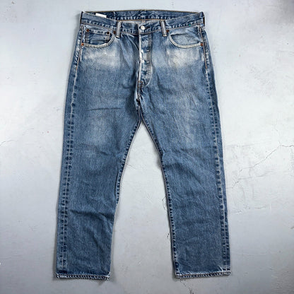 Levis 501 Y2K XX Straight Leg Jeans Blue VTG Med Wash 36x30 Act 35x28