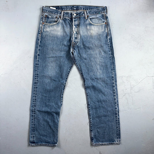 Levis 501 Y2K XX Straight Leg Jeans Blue VTG Med Wash 36x30 Act 35x28