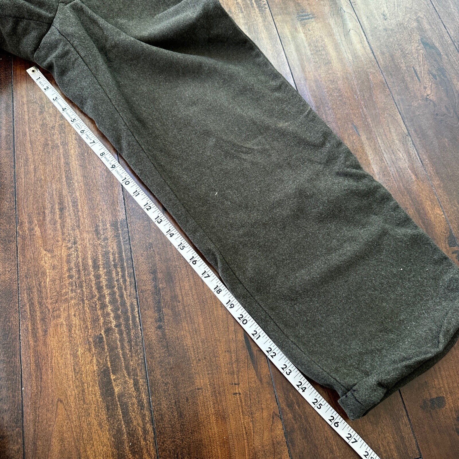 WWII Wool US Army Trousers Pants 25x26 Military 1940s 40s Slacks OG HBT Pockets