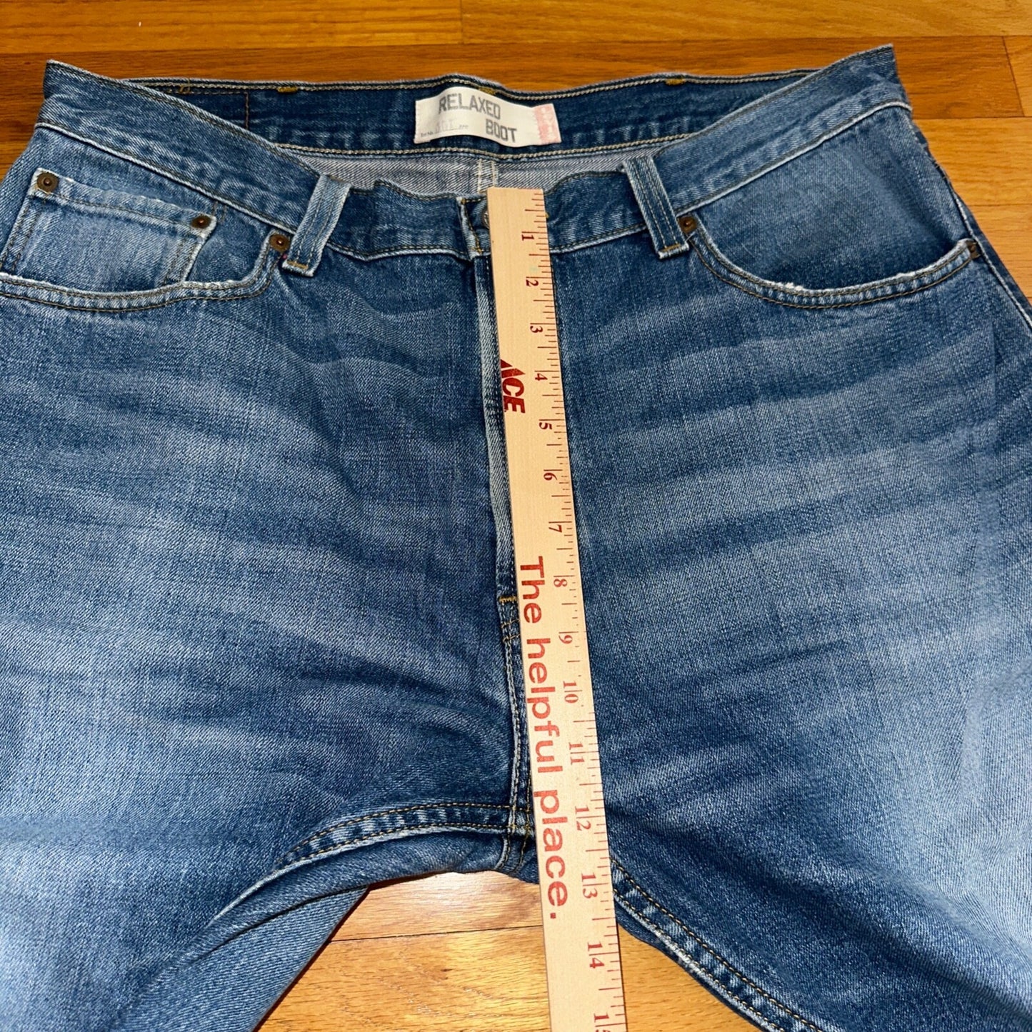 Vintage Levis 557 Jeans Mens 38x30 Blue Relaxed Boot Fit Cowboy Tag Size 37x25