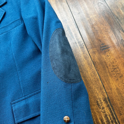 VTG Pendleton Jacket Blazer Men's 42 Blue 100% Pure Virgin Wool USA Western 70s