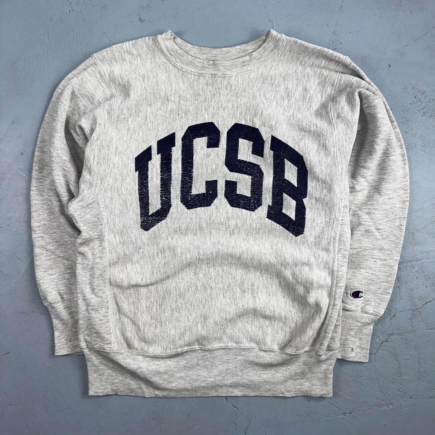 VTG 90s Champion Reverse Weave Crewneck Sweatshirt Gray USA UCSB California
