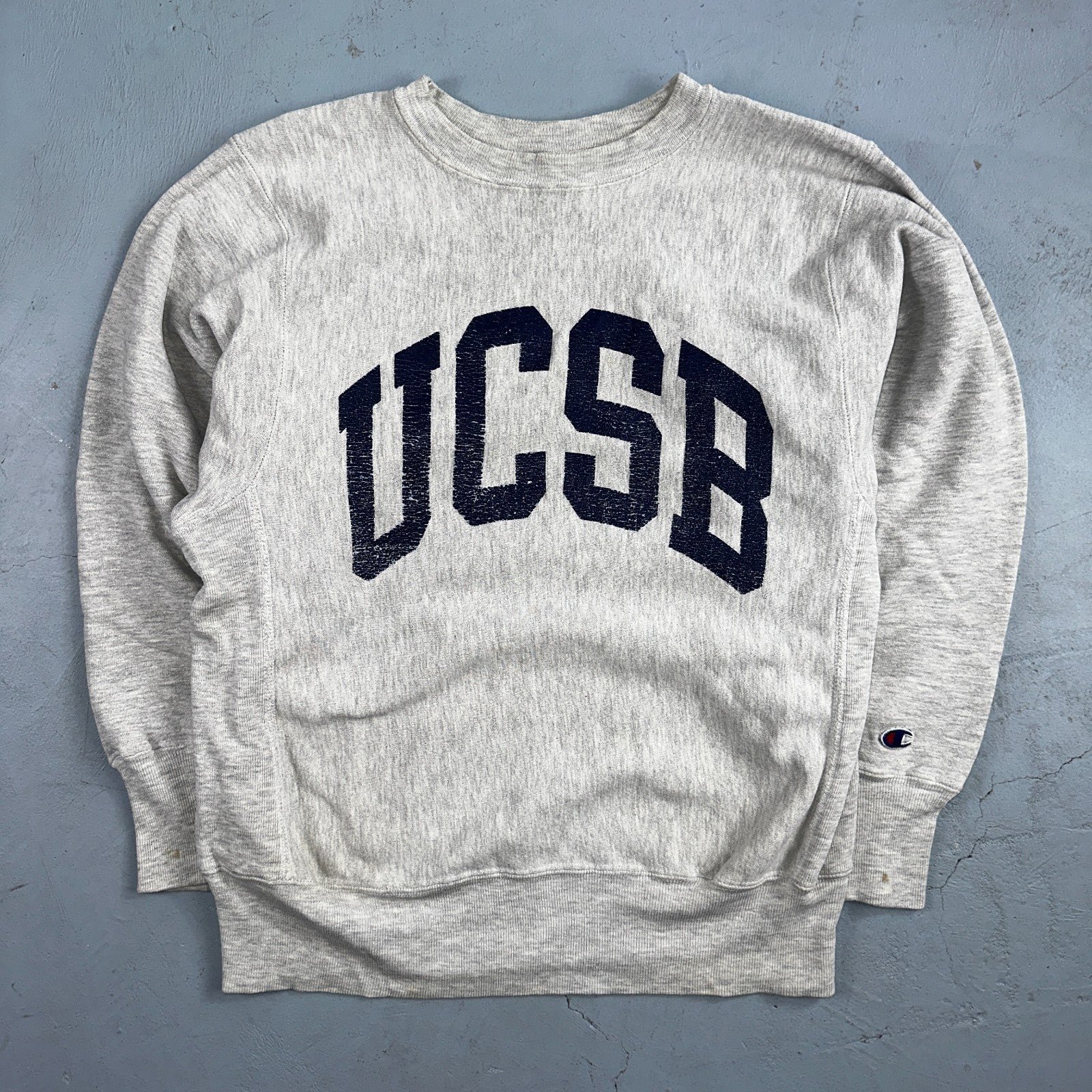 VTG 90s Champion Reverse Weave Crewneck Sweatshirt Gray USA UCSB California