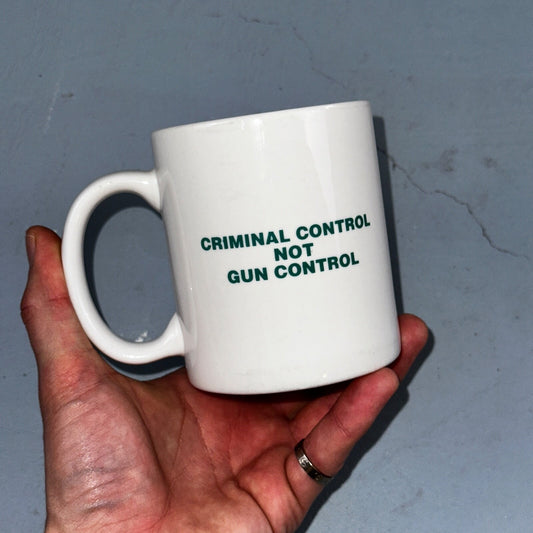 Smith & Wesson Coffee Mug Vintage Rare Criminal Control El Cajon California