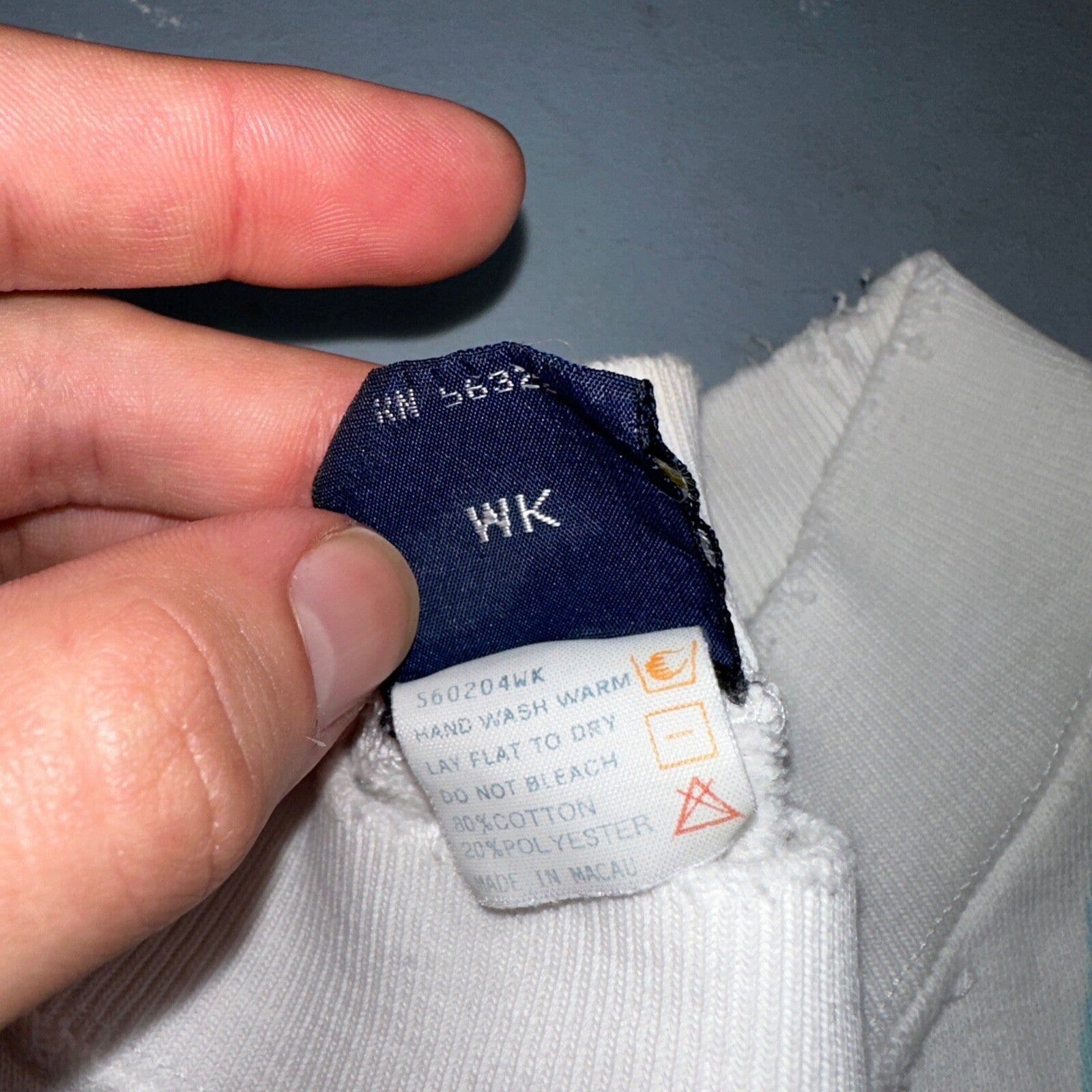 Nike VTG 80s Sweatshirt Crewneck Spell Out Huge Big USA Logo 1980s White Jumper