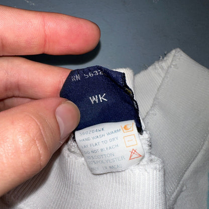 Nike VTG 80s Sweatshirt Crewneck Spell Out Huge Big USA Logo 1980s White Jumper