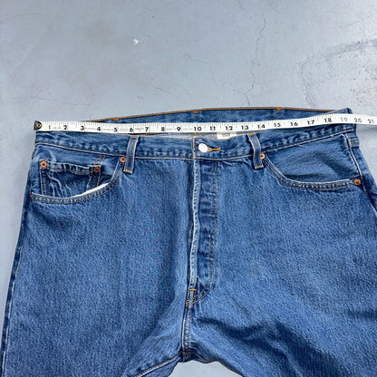 Levis 501 Vintage Y2K XX Straight Leg Jeans Blue Med Wash 42x32 Act 39x28