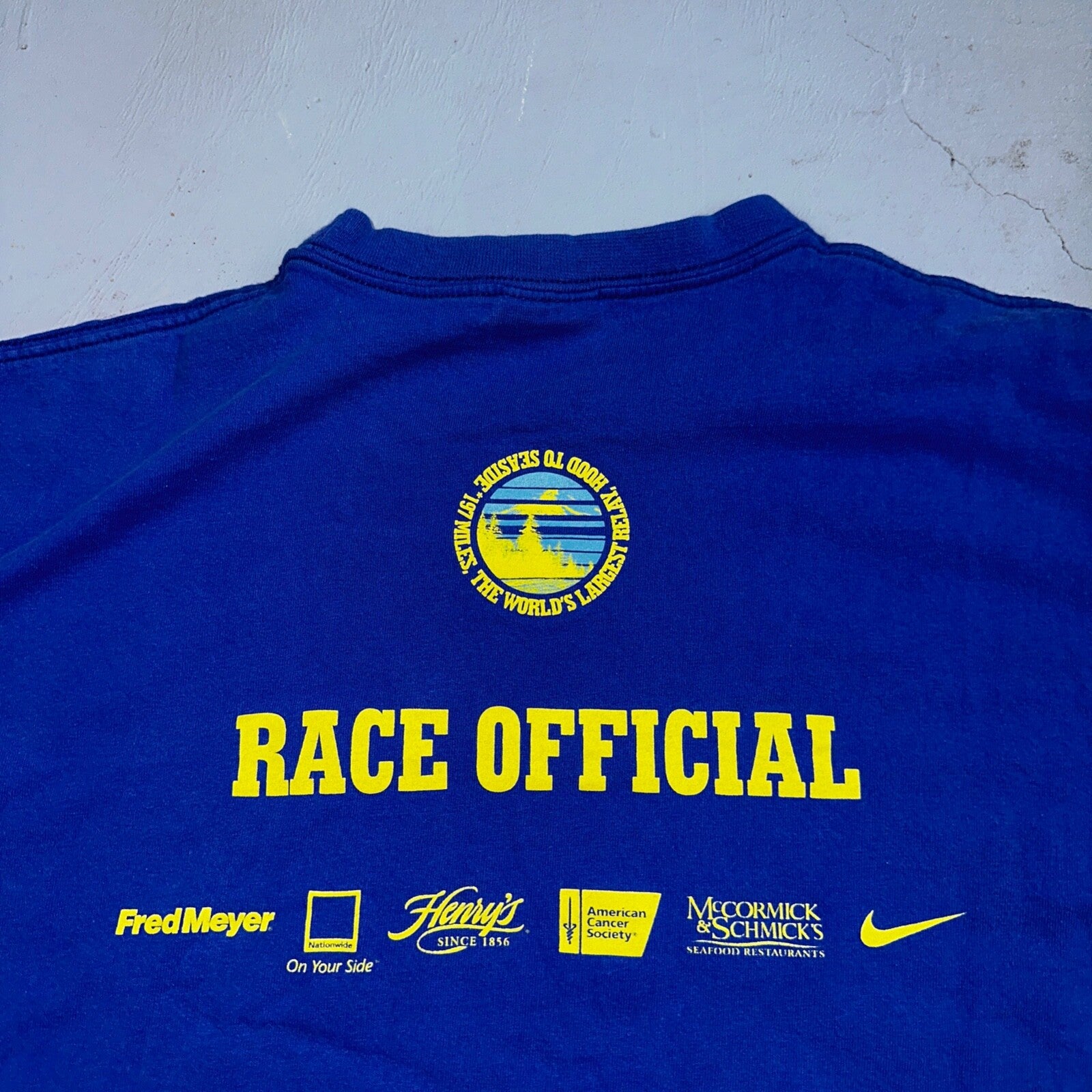 Nike Hood To Coast 2005 Y2K VTG T Shirt Promo Running Race Official Oregon PDX