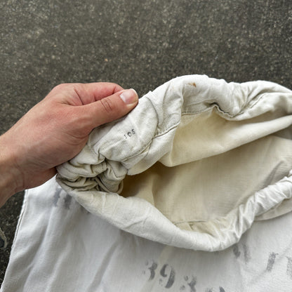 VTG WWII Canvas Garment Laundry Bag Rare Military Denim 1940s 40s 50s Stencil