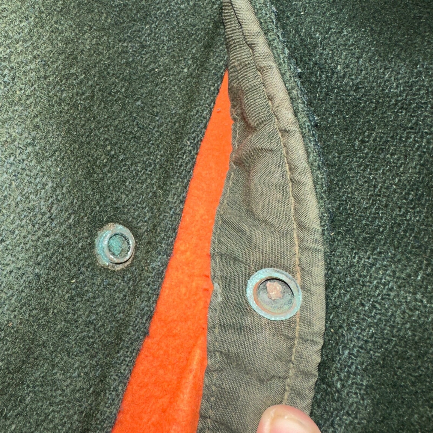 VTG Codet Wool Jacket Mackinaw Hunting Reversible Green Orange Outdoor Men’s L