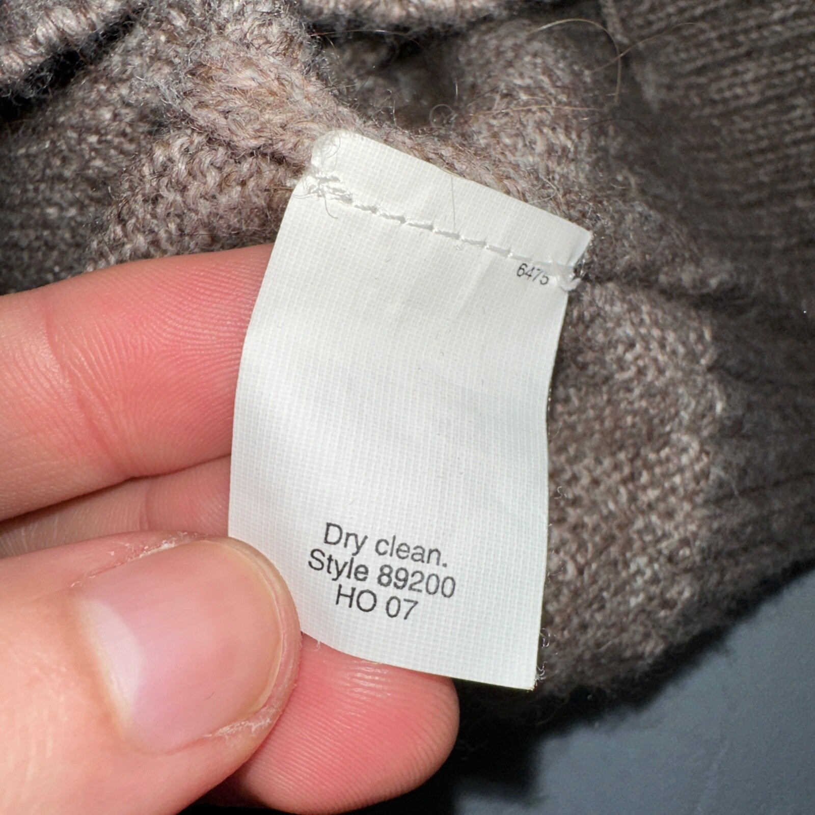 J.Crew Shawl Popover Sweater Brown Merino Wool Alpaca Size M Long Sleeve Cozy