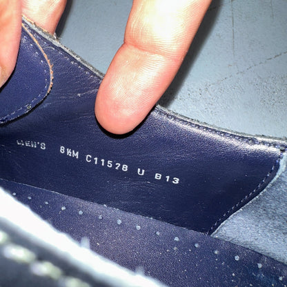 Cole Haan Carter Mens 8.5 M Black Brown Leather Oxford Worn Shoes