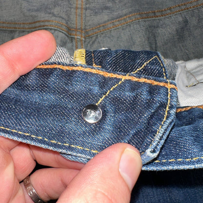 Levis 501 Y2K XX Straight Leg Jeans Blue VTG Med Wash 36x32 Act 35x30