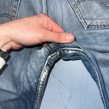 Levis 501 Vintage Y2K XX Straight Leg Jeans Blue Med Wash 34x34 Act 32x29