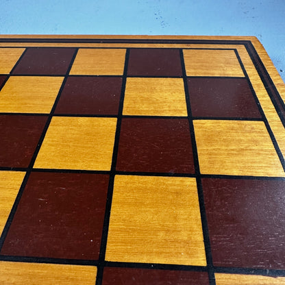 Vintage Drueke Solid Wood Large Chess Board 1960s MCM Grand Rapids 172 16"