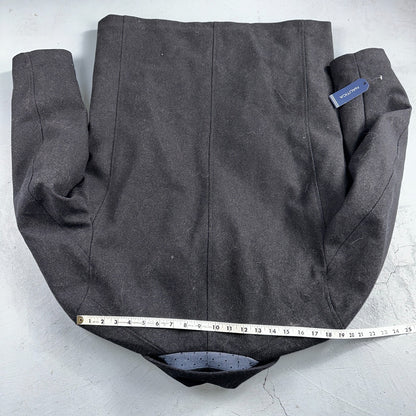 Nautica Men's Size L Double Breasted Wool Blend Collar Peacoat Black NWT $250