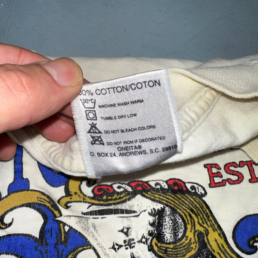 Oneita 2XL Tavern VTG T Shirt Strickland Manchester England 90s Alcohol Cool