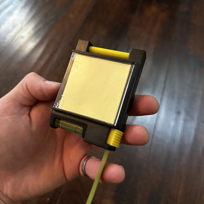 Tape Measure With A Level And Small Pad Paper Vintage CM Old School Cute Spirit