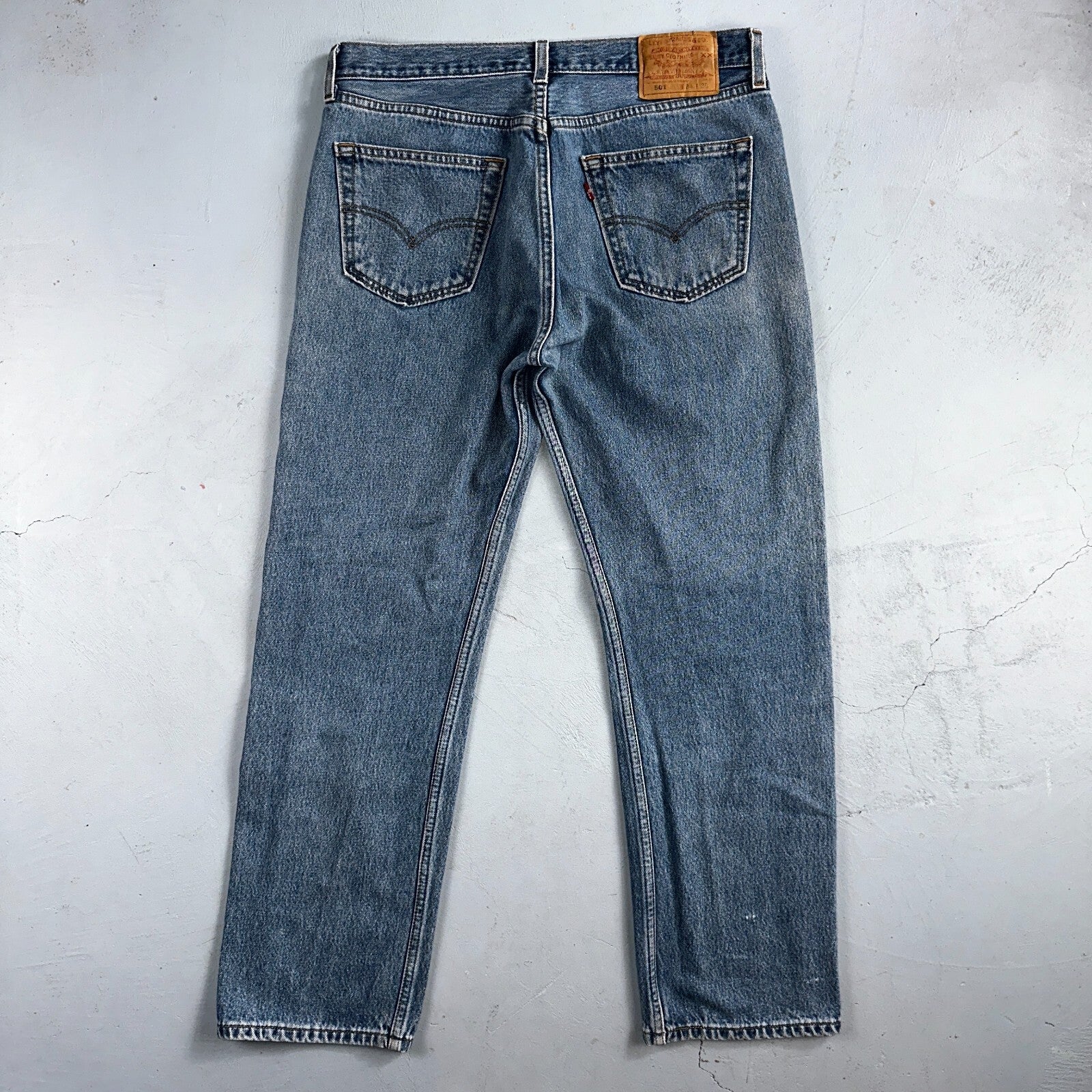 Levis 501 Vintage 90s Y2K XX Straight Leg Jeans Blue Light Wash 34x30 Act 31x29