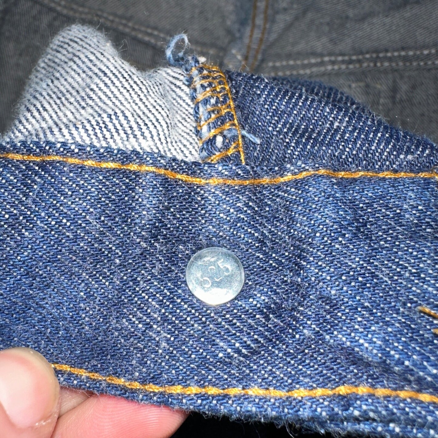 Levis 501 Vintage 80s USA XX Straight Leg Jeans Blue Dark Wash 46x30 Act 40x27