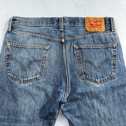 Levis 501 Vintage Y2K XX Straight Leg Jeans Blue Med Wash 34x30 Act 34x29