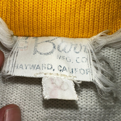 Vintage 1960s 60s College High School Cheerleader Sweater Stacey L Rockabilly