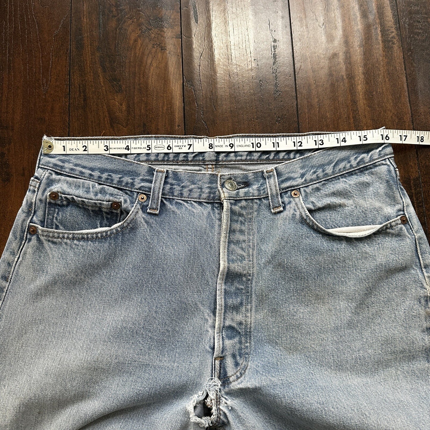 Levis Vintage 80s Redline Selvedge USA 501 XX Jeans 66 70s 36x32 Act 32x28