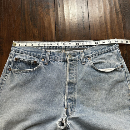 Levis Vintage 80s Redline Selvedge USA 501 XX Jeans 66 70s 36x32 Act 32x28