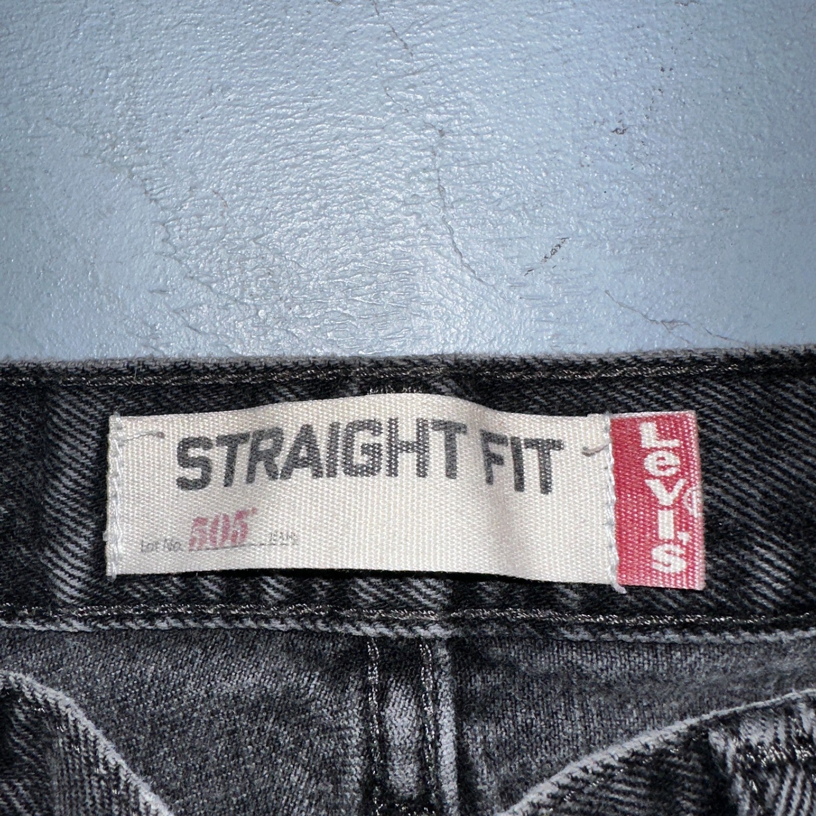 Levis 505 Vintage Y2K Straight Leg XX 2000s Jeans 32x30 Black Light Wash 31x29