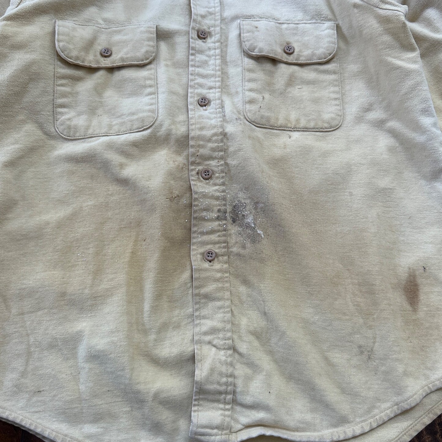 VTG 60s 70s Columbia Work Shirt Workwear Heavy Gorpcore Dadcore Camping Fishing