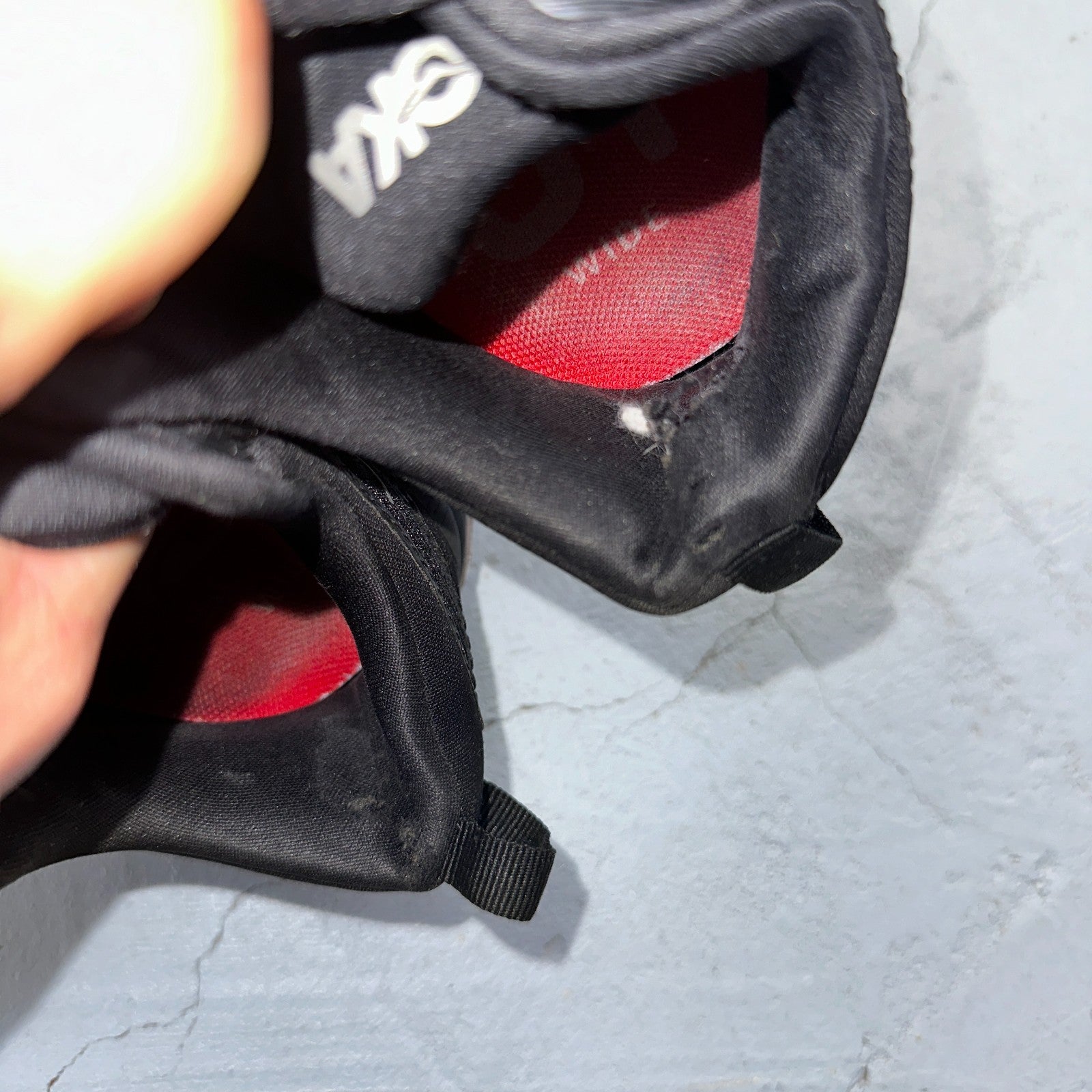 Hoka One One Womens Gaviota 5 1134235 BWHT Black Running Shoes Size 7 D