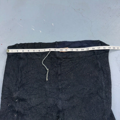 VTG 50s 60s Lasley Knitting Co Wool Letterman Navy Black Shorts Rare Swim Trunks