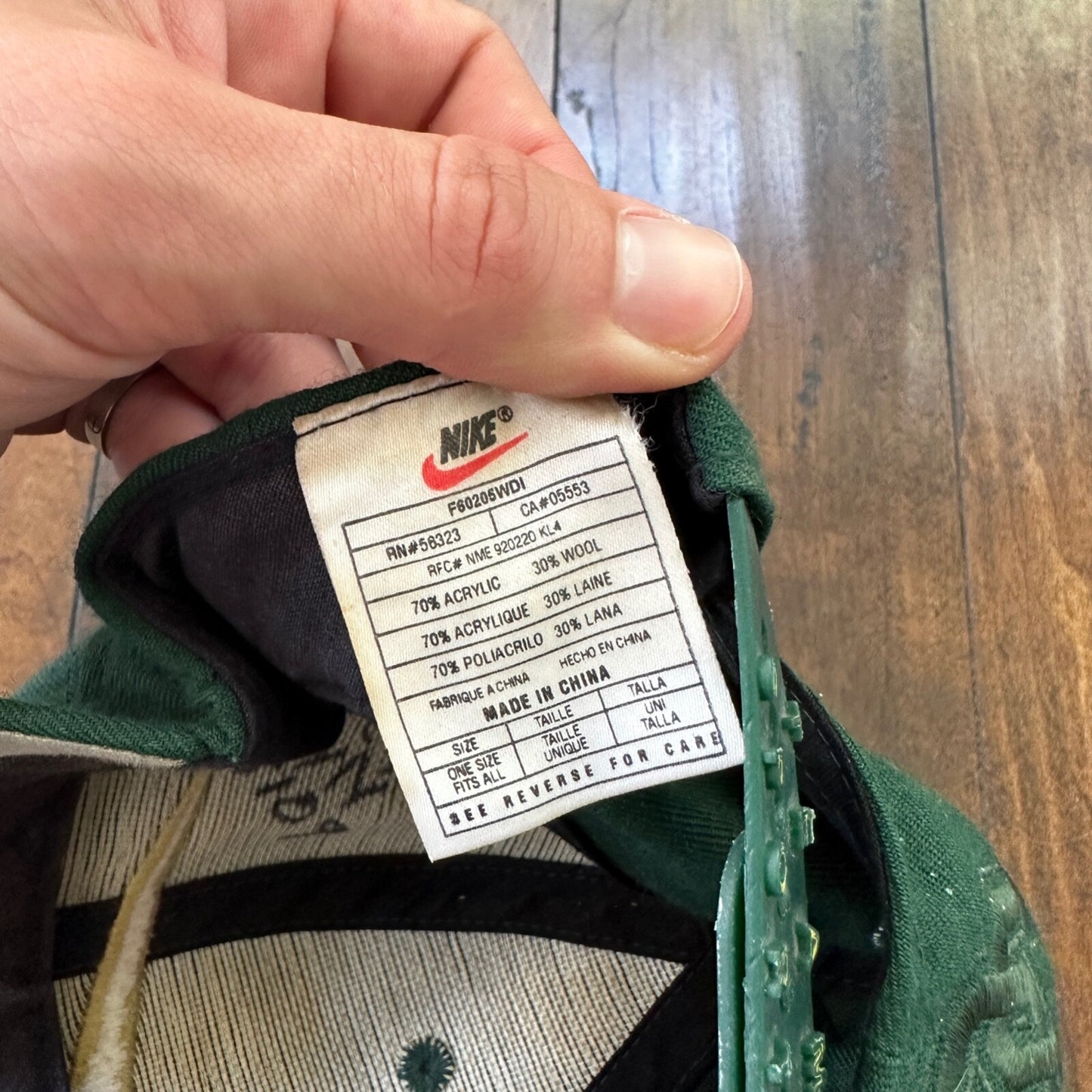 Oregon Nike Swoosh Vintage Hat Cap Snapback 90s Green Big Embroidery OSU Beavers