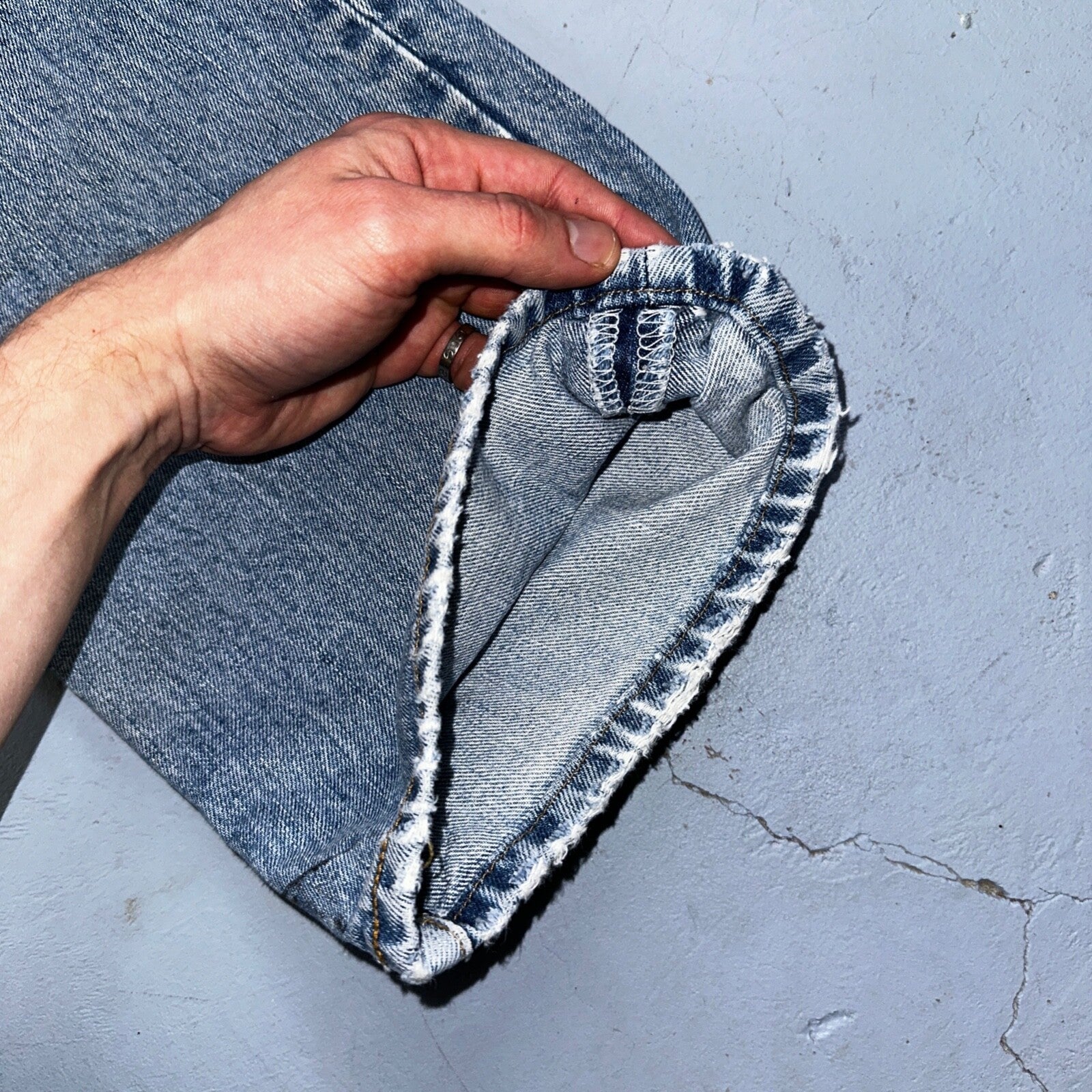 Levis 501 Vintage 90s Mexico Straight Leg Jeans 36x34 Y2K Light Wash Act 34x34