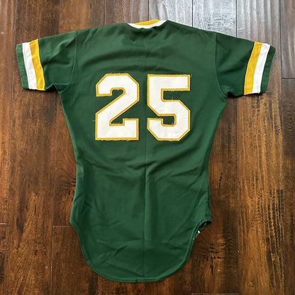 VTG USA Rawlings Green MLB Miami Oregon Baseball Jersey 38 1970s Killian 25