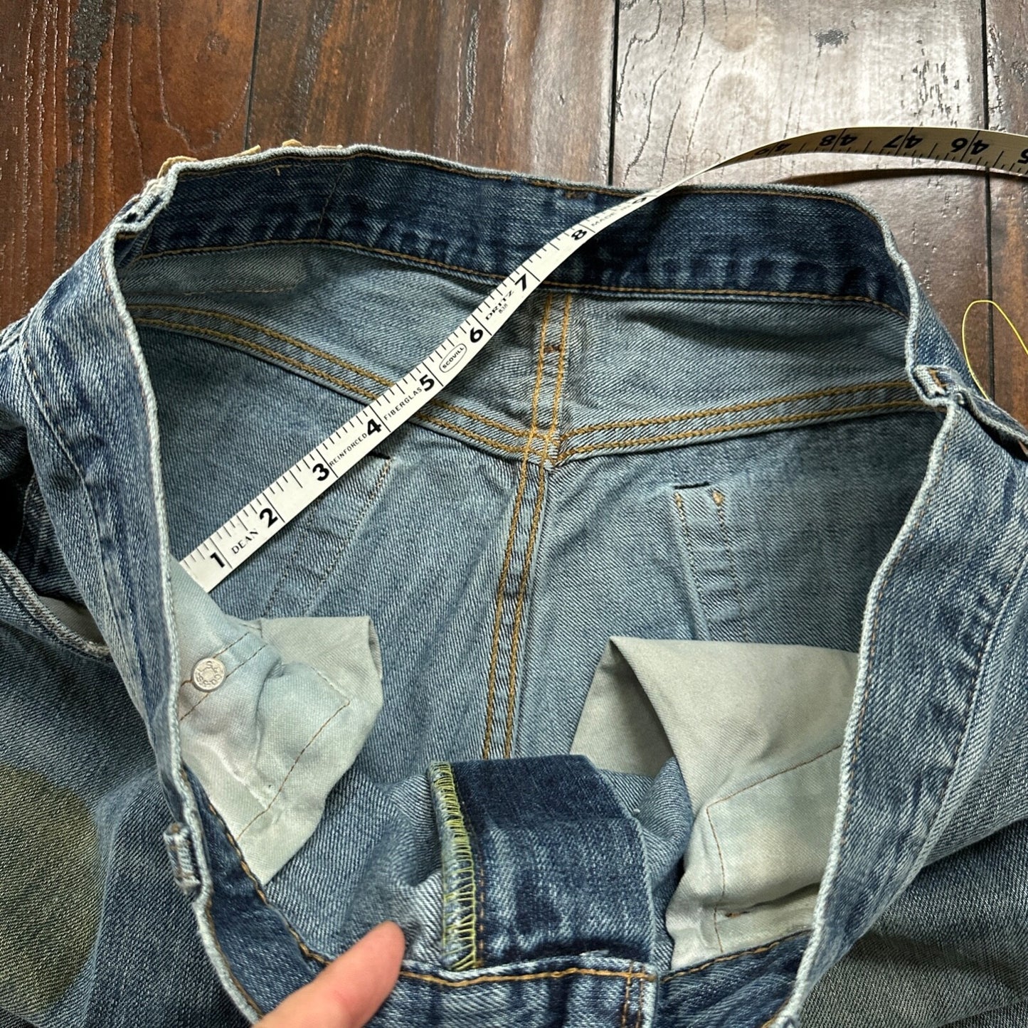 Levis LVC Big E VTG 90s Redline Selvedge Denim 505 Jeans USA Thrashed 36x34 501