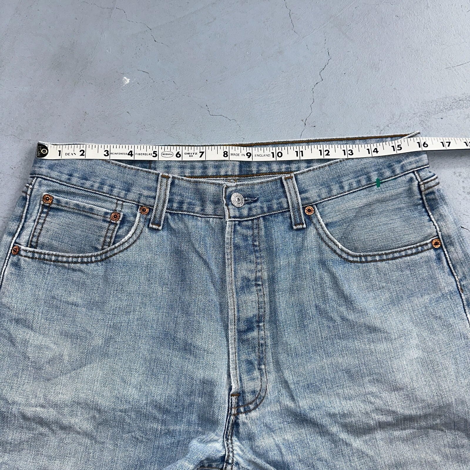 Levis 501 Vintage Y2K XX Straight Leg Jeans Blue Light Wash 34x34 Act 32x31