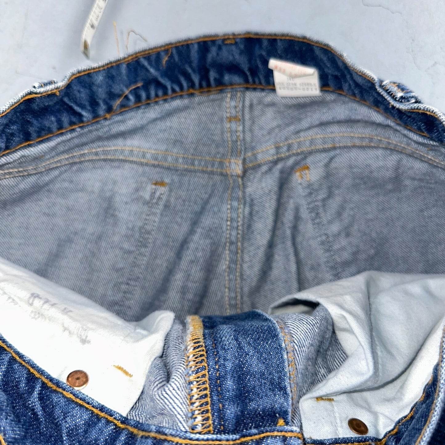 Levis 505 Vintage 90s Orange Tab Jeans Blue Med 501 Wash 33x34 Act 31x33