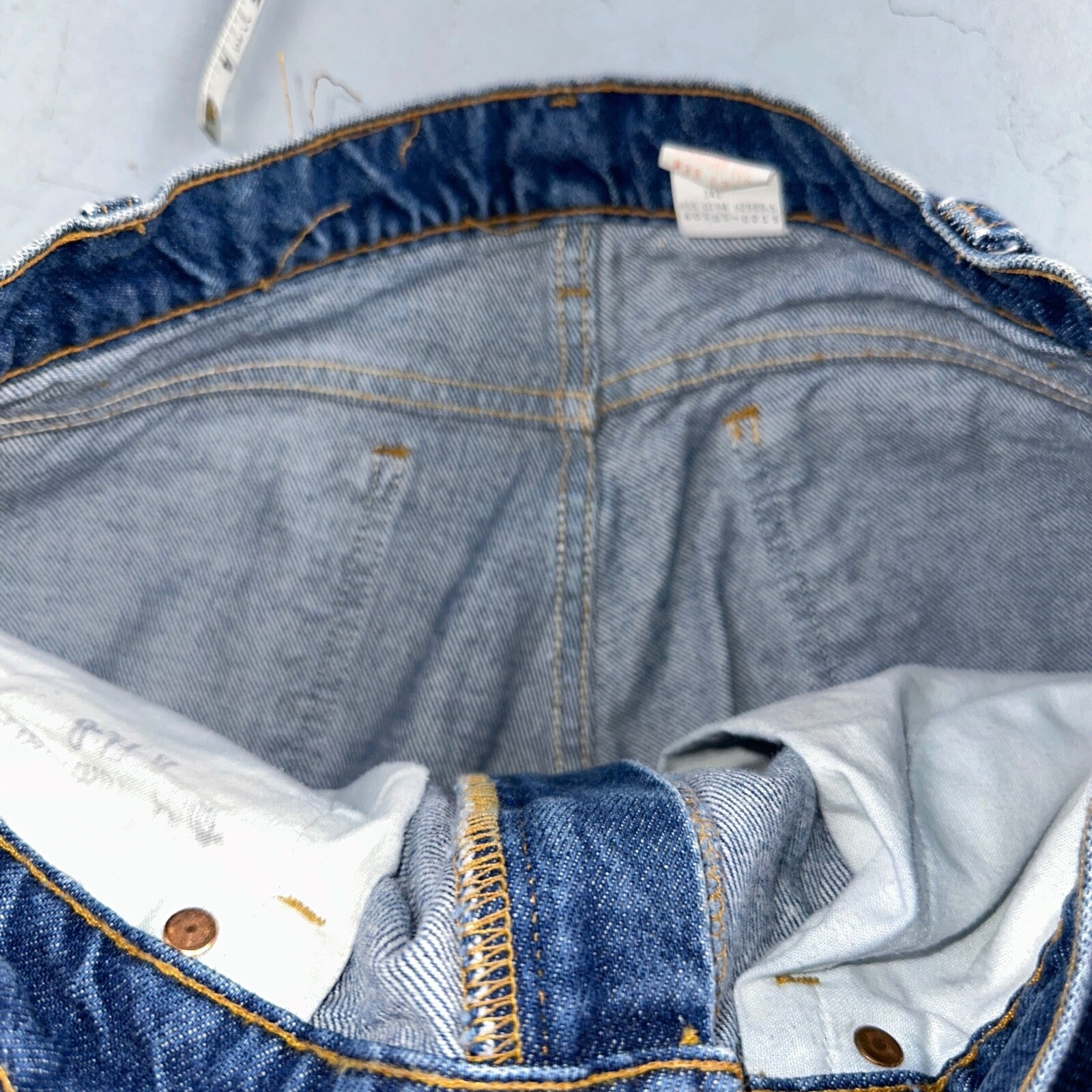 Levis 505 Vintage 90s Orange Tab Jeans Blue Med 501 Wash 33x34 Act 31x33