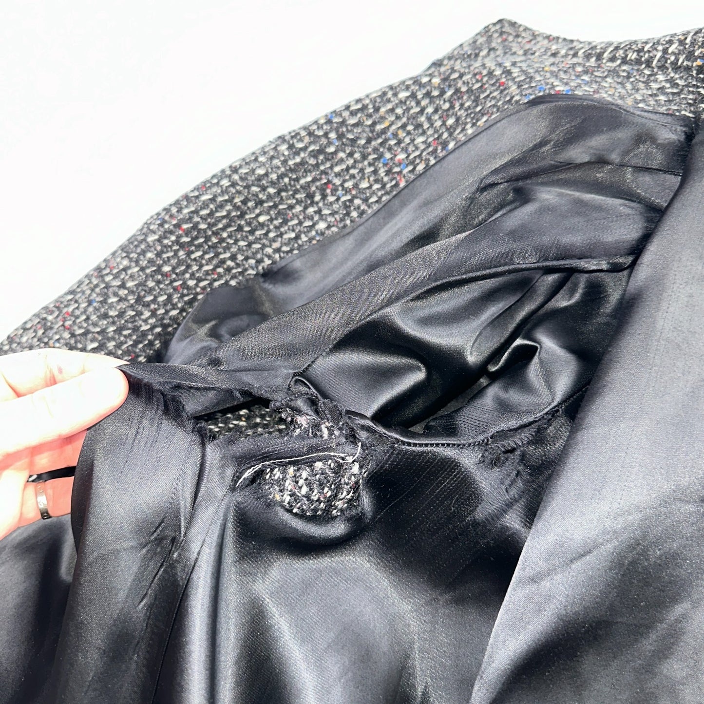 Sherwood of Ohio Jacket Pea Coat 1970s Cloak USA 70s Rockabilly Speckle Wool