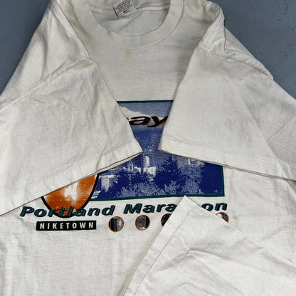 Nike 1994 Niketown Portland OregonVTG T Shirt Mayors Walk 90s 10K Marathon XL