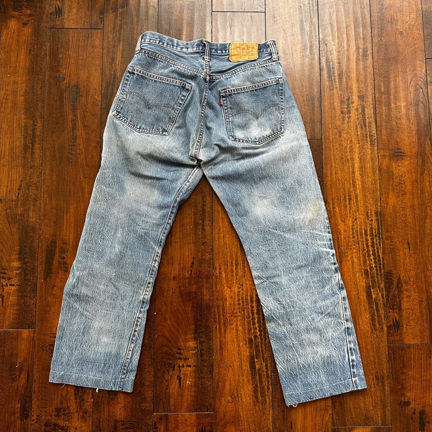 Levis Vintage 80s Redline Selvedge USA 501 XX Jeans 66 70s 32x34 Act 29x25