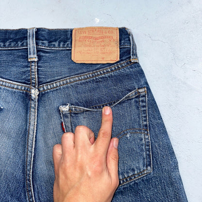 Levis 501 Big E Vintage 60s Redline Selvedge USA XX 1960s Jeans 66 Act 26x27