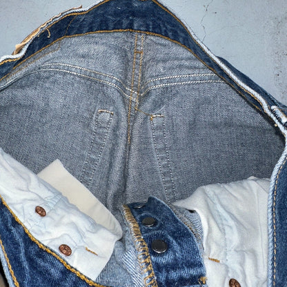 Levis 501 Vintage 90s USA XX Straight Leg Jeans Blue Med Wash 32x33 Act 29x29