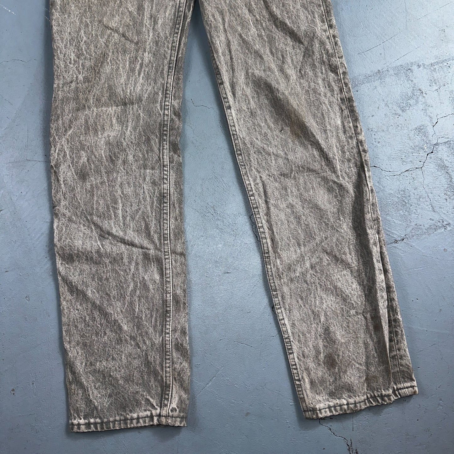 Levis 501 Vintage 80s USA XX Straight Leg Jeans Gray Acid Wash 27x32 Act 26x31