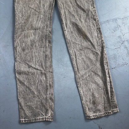 Levis 501 Vintage 80s USA XX Straight Leg Jeans Gray Acid Wash 27x32 Act 26x31