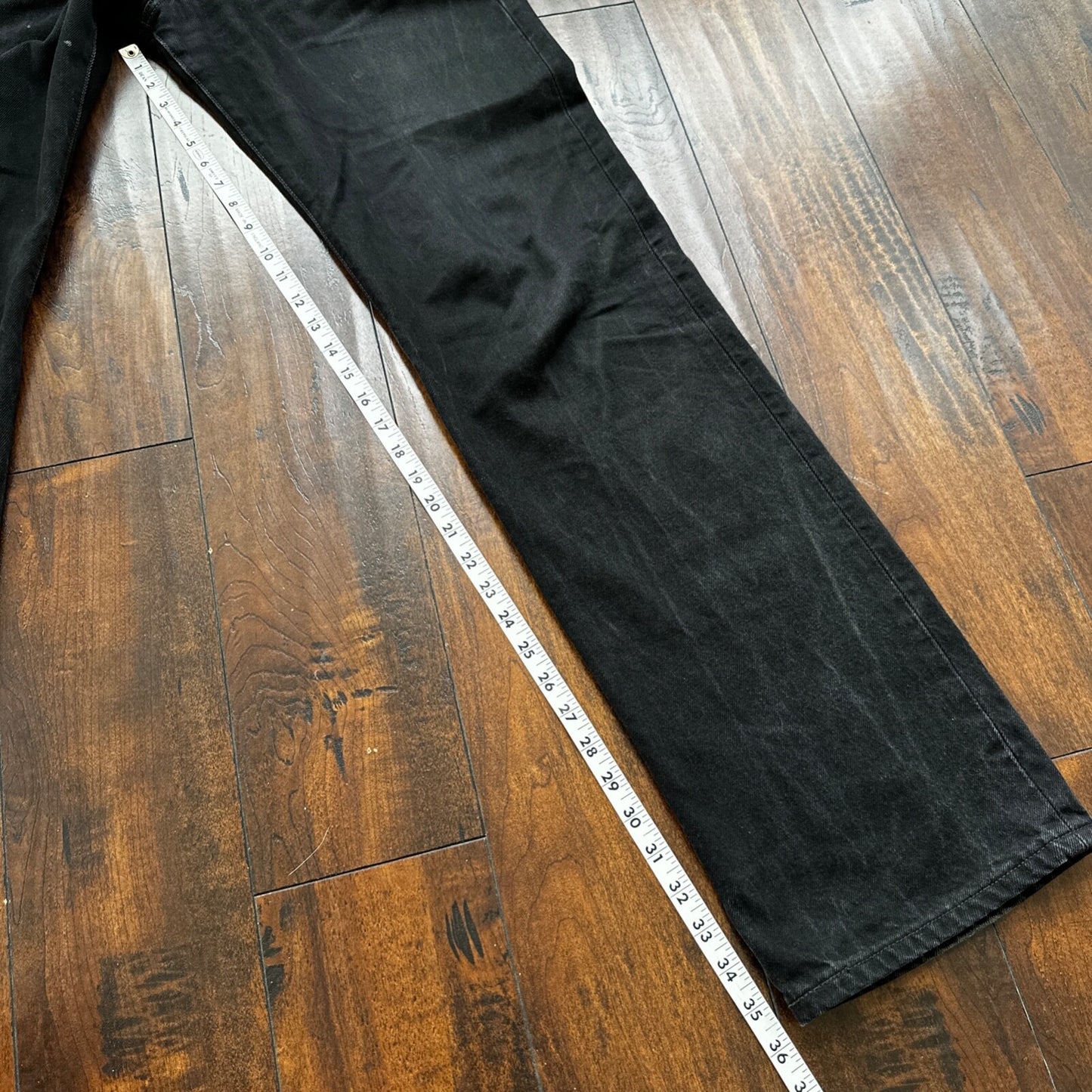 Vintage 90s Mexico Levis 501 XX 34x36 USA Tag Jeans Y2K Black Act 33x36